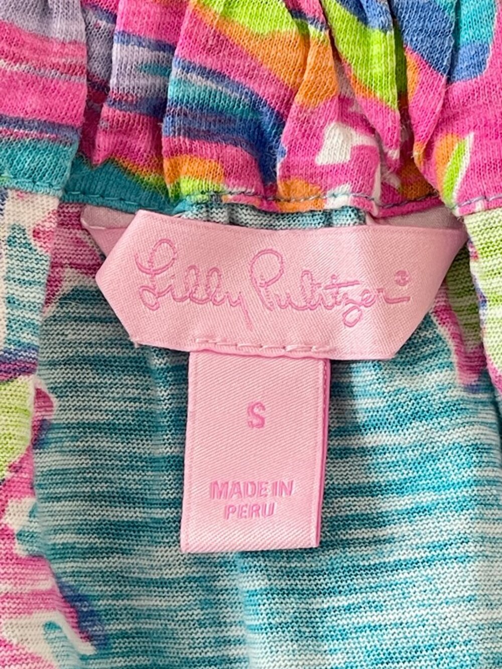 Lilly Pulitzer Minka Trapeze Tank Top Sea Blue Summer Haze Engineered Small - Picture 5 of 7